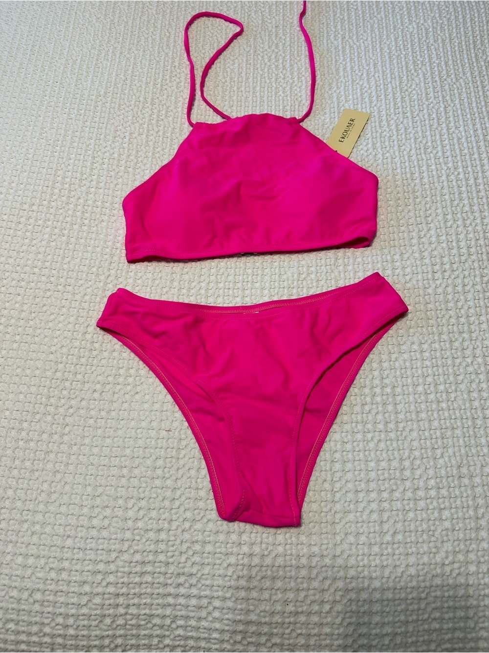 Hot Pink Two-Piece Bikini Set in Medium NWT